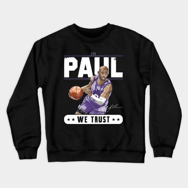 Chris Paul Phoenix Trust Crewneck Sweatshirt by caravalo